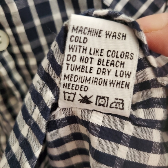 Paper Denim & Cloth Men’s Button-Up Shirt Plaid Long Sleeve Blue L - Picture 5 of 8